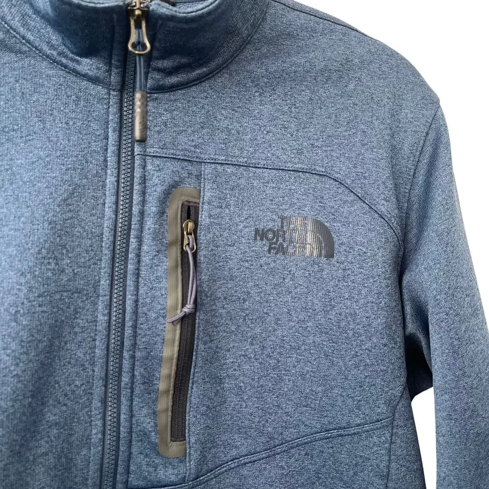 North Face Mens Canyonlands ½-Zip Heathered Blue Sweatshirt Size M
